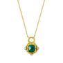 Emerald and pearl pendant necklace by Ottoman Hands 